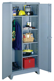 36 x 24 x 78'' (Dove Gray or Putty) - Full Height Storage Cabinet - Eagle Tool & Supply