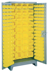 36 x 21 x 82'' (136 Bins Included) - Bin Storage Cabinet - Eagle Tool & Supply