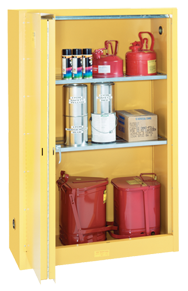 Flammable Liqiuds Storage Cabinet - #5445N 43 x 18 x 65'' (3 Shelves) - Eagle Tool & Supply