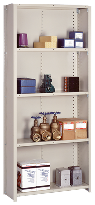 36 x 18 x 84'' - Closed Style Box "W" 18-Gauge Add-On Shelving Unit - Eagle Tool & Supply