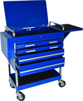 5 Drawer Locking Service Cart 30" L x 16" W x 41" H - Eagle Tool & Supply