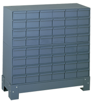 33-3/4 x 12-1/4 x 34-1/4'' (48 Compartments) - Steel Modular Parts Cabinet - Eagle Tool & Supply