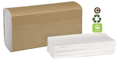 Universal Multifold Towels White - Eagle Tool & Supply