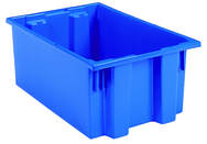 19-1/2 x 15-1/2 x 10'' - Blue Nest-Stack-Tote Box - Eagle Tool & Supply