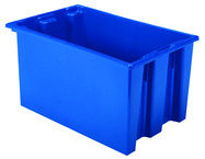23-1/2 x 15-1/2 x 12'' - Blue Nest-Stack-Tote Box - Eagle Tool & Supply