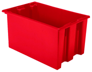 23-1/2 x 15-1/2 x 12'' - Red Nest-Stack-Tote Box - Eagle Tool & Supply