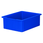 20-1/8 x 14-7/8 x 7-7/16'' - Blue Akro-Grid Stackable Containers - Eagle Tool & Supply