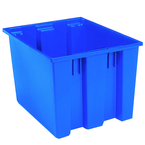 19-1/2 x 15-1/2 x 13" --Blue Nest-Stack-Tote Box - Eagle Tool & Supply