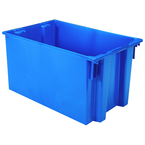 29-1/2 x 19-1/2 x 15'' - Blue Nest-Stack-Tote Box - Eagle Tool & Supply