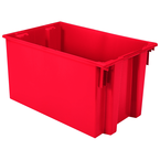 29-1/2 x 19-1/2 x 15'' - Red Nest-Stack-Tote Box - Eagle Tool & Supply