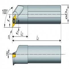 A16-SDXXR2-D20 Indexable Coolant Thru Boring Bar - Eagle Tool & Supply