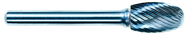 6mm EdgeHog Elliptical Carbide Bur SE-1M-D Standard Alt Diamond (Double) - Eagle Tool & Supply