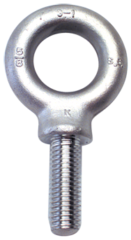 304 Stainless Eye Bolt - 1-8 Thread, 1-13/16'' Eye Dia. - Eagle Tool & Supply