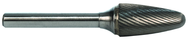 12.7mm EdgeHog Tree Shape Radius End Carbide Bur SF-5L6M Standard 152mm Shk Lgth - Eagle Tool & Supply