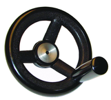 Nylon Handwheels - 6.3'' Wheel Diameter, 1.38'' Hub Diameter - Eagle Tool & Supply