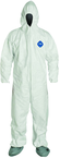 Tyvek® White Zip Up Coveralls w/ Attached Hood & Boots - 3XL (case of 25) - Eagle Tool & Supply