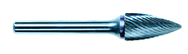 12.7mm EdgeHog Tree Shape Pointed End Carbide Bur SG-13M-D Standard Alt Diamond (Double) - Eagle Tool & Supply