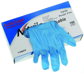 4 Mil Blue Powder Free Nitrile Gloves - Size Medium (case of 10 boxes of 100 gloves) - Eagle Tool & Supply