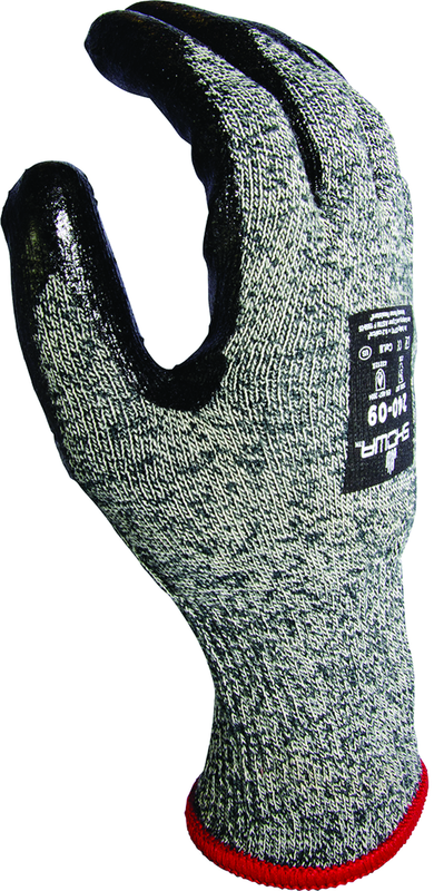 Flame-resistant, flat dipped sponge neoprene palm coating, Gray with black, 13-gauge Kevlar liner, tactile grip, Arc Flash level 2, ANSI CUT LEVEL A4/extra large - Eagle Tool & Supply