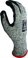 Flame-resistant, flat dipped sponge neoprene palm coating, Gray with black, 13-gauge Kevlar liner, tactile grip, Arc Flash level 2, ANSI CUT LEVEL A4/extra large - Eagle Tool & Supply