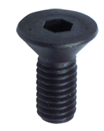 3/8-16 x 2 - Black Finish Heat Treated Alloy Steel - Cap Screws - Flat Head - Eagle Tool & Supply