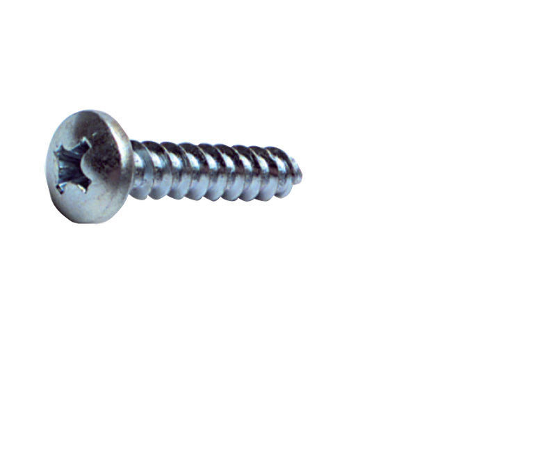 14 x 2-1/2 - Zinc Plated Heat Treated Alloy Steel - Sheet Metal Screws - Pan Phillips - Eagle Tool & Supply