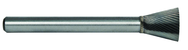 1/4 EdgeHog Back Taper Carbide Bur SN-1 Standard Alt Diamond (Double) - Eagle Tool & Supply