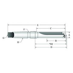 22015S-4IS-60 T-A® Spade Blade Holder - Flute- Series 1.5 - Eagle Tool & Supply