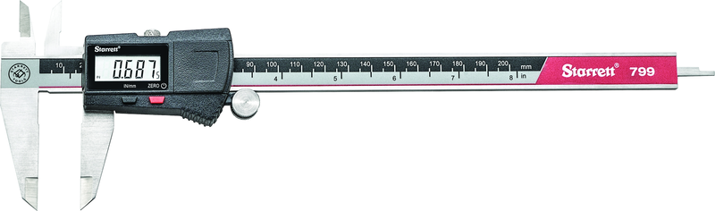 #EC799B-8/200 0 - 8 / 0 - 200mm Electronic Caliper - Eagle Tool & Supply