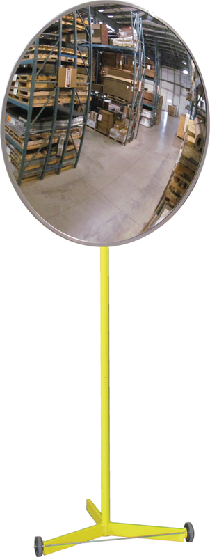 26" Convex Mirror With Portable Stand - Eagle Tool & Supply