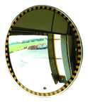 26" Indoor Convex Mirror-Safety Border - Eagle Tool & Supply