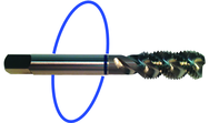 M22 x 1.50 Dia. - D6 - 3 FL - Std Spiral Flute Tap - Blue Ring - Eagle Tool & Supply