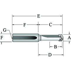 22025S-125L Universal Spade Drill Holder - Eagle Tool & Supply