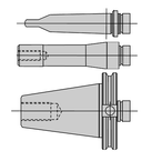 2MT x 7/8-20 Thread Tapping Attachment Shank - Eagle Tool & Supply