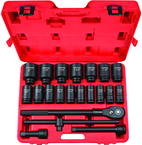 Tekton 22-Pc. 3/4" Dr Deep Impact Socket Set (Sae) - Eagle Tool & Supply