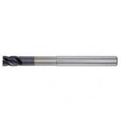 3/8x3/8x1/2x1-7/8x4 .030R 4FL Carbide End Mill-Round Shank-TiAlN - Eagle Tool & Supply