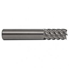 4.5mm TuffCut SS 6 Fl High Helix TiN Coated Non-Center Cutting End Mill - Eagle Tool & Supply