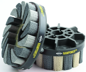 150mm x 18mm - 320 Grit - Nampower™ Nylon Abrasive Turbine Brush - Eagle Tool & Supply