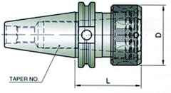 BT40 75 TG COLLET CHUCK STD LENGTH - Eagle Tool & Supply