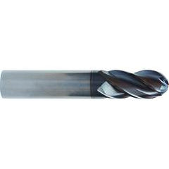 7/16x7/16x1x2-3/4 4 Flute Ball Nose TuffCut® XT HP End Mill ALtima® Blaze Coated - Eagle Tool & Supply