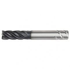 1/2x1/2x1-1/4x2-1/4x4 .030R 5FL Carbide End Mill-Round Shank-AlTiN - Eagle Tool & Supply