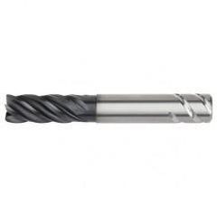 1/2x1/2x1-1/4x2-1/4x4 .030R 5FL Carbide End Mill-Round Shank-AlTiN - Eagle Tool & Supply