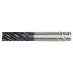 5/8x5/8x1-1/4x3-1/2 5FL Square Carbide End Mill-Round Shank-AlTiN - Eagle Tool & Supply