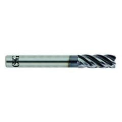 1/4 x 1/4 x 3/4 x 2-1/2 5Fl .060 C/R Carbide End Mill - TiALN - Eagle Tool & Supply