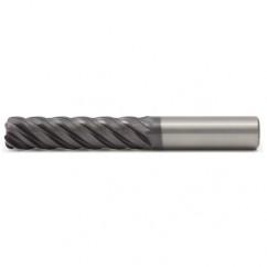 1/4x1/4x1x3 5FL Square Carbide End Mill-Round Shank-AlTiN - Eagle Tool & Supply