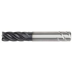 3/4x3/4x1-1/2x3-1/4x6 .120R 5FL Carbide End Mill-Round Shank-AlTiN - Eagle Tool & Supply