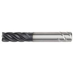 1/2x1/2x1-1/4x2-1/4x4 .015R 5FL Carbide End Mill-Round Shank-AlTiN - Eagle Tool & Supply