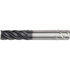 3/4x3/4x1-1/2x4 .060R 5FL Carbide End Mill-Round Shank-AlTiN - Eagle Tool & Supply