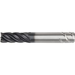 1/4x1/4x3/4x2-1/2 5FL Square Carbide End Mill-Round Shank-AlTiN - Eagle Tool & Supply