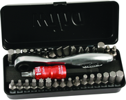 34PC COMPACT BIT SET W/REV RATCHET - Eagle Tool & Supply